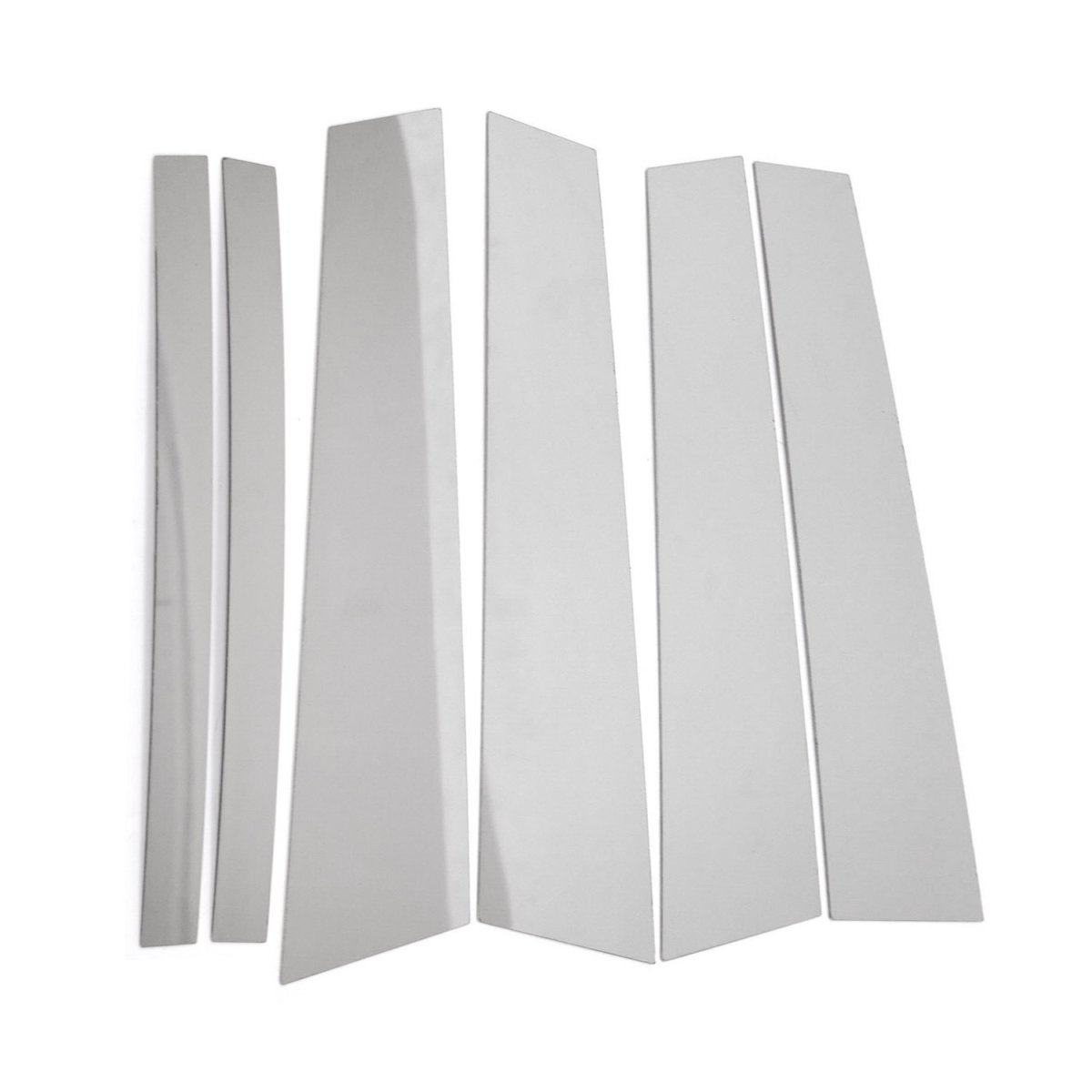 Mercedes GLC Class Pillar Trims - Omac - S.Steel - Gloss Silver - 2016 Mercedes GLC Class Pillar Trims - Omac - S.Steel - Gloss Silver - 2016